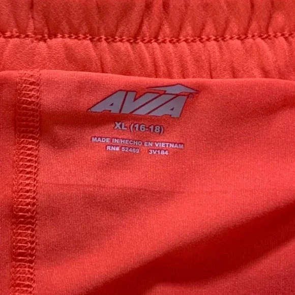 Avia Women's Running Shorts Floral Print Built-in Liner Size XL 16-18 - Picture 5 of 6